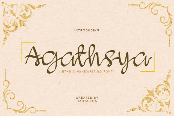 Agathsya: A Script Font with Personality and Purpose