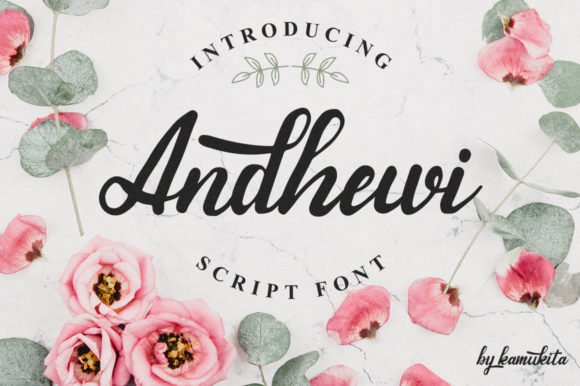 Andhewi: A Handwritten Font for Beautiful Craft Projects
