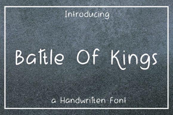 Battle of Kings Font: A Handwritten Typeface for Modern Web Design