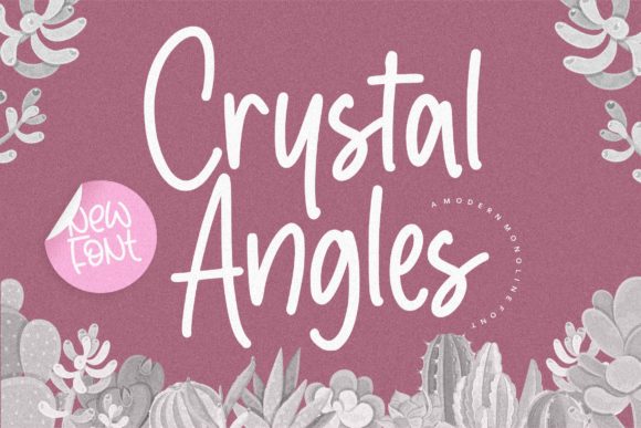 Crystal Angles: A Handwritten Font That Elevates Digital Branding