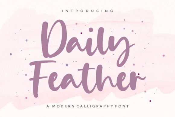 Daily Feather: A Versatile Handwritten Typeface for Modern Branding