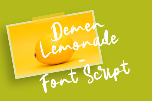 Demen Lemonade: A Playful Handwritten Typeface for Modern Branding