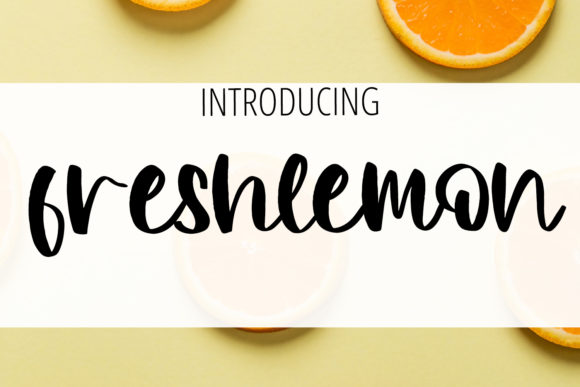 Freshlemon Font: A Handwritten Typeface for Crafty Creations