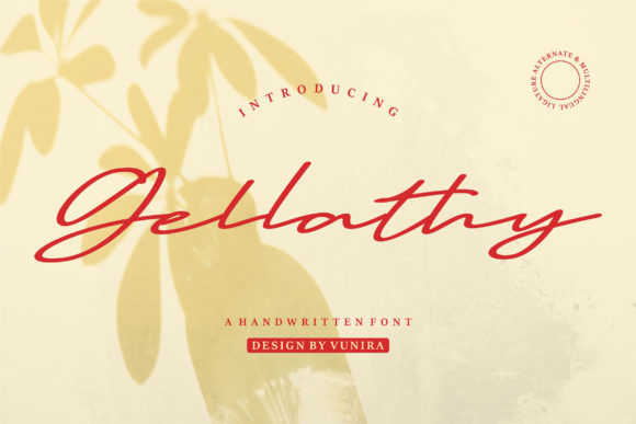Gellathy Font: A Stylish Script for Your Brand