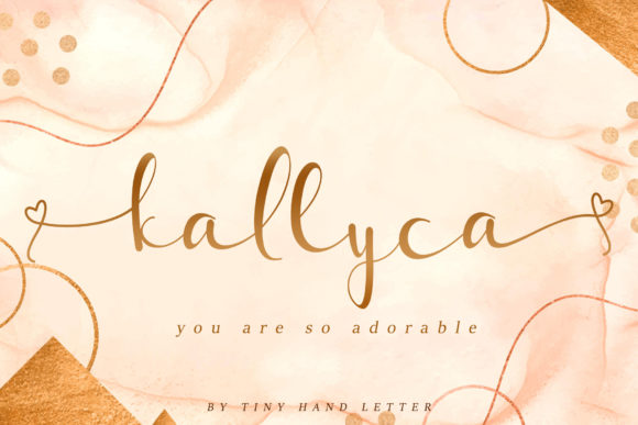 Kallyca: A Handwritten Font That Brings Crafted Charm to Life