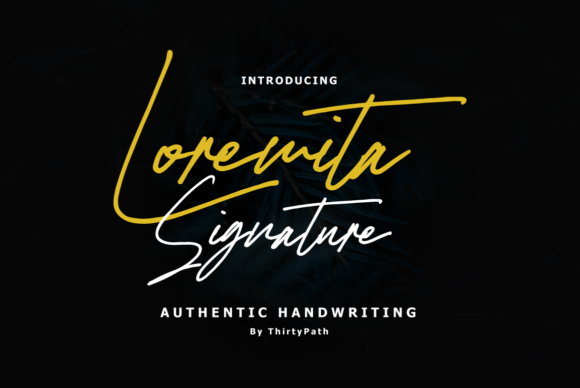 Loremita Signature Font for a Polished Brand Identity