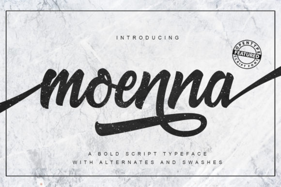 Moenna: A Handwritten Font for Business Branding