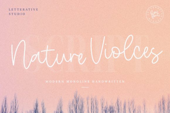 Nature Violces: A Handwritten Font for Modern Web Design