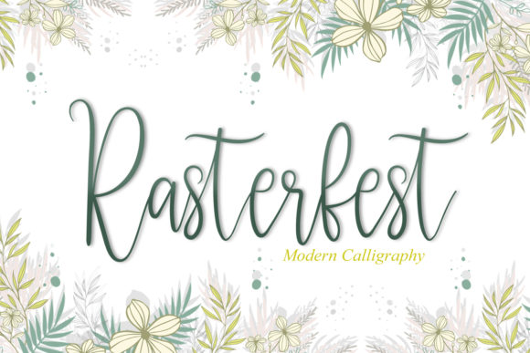 Rasterfest: A Romantic Script Font for Makers and Designers