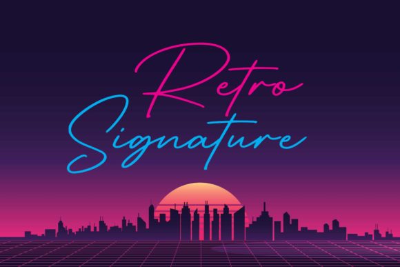 Retro Signature Font: A Handcrafted Typeface for Creative Branding