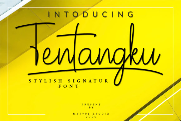 Tentangku: The Handwritten Font That Elevates Small Business Branding