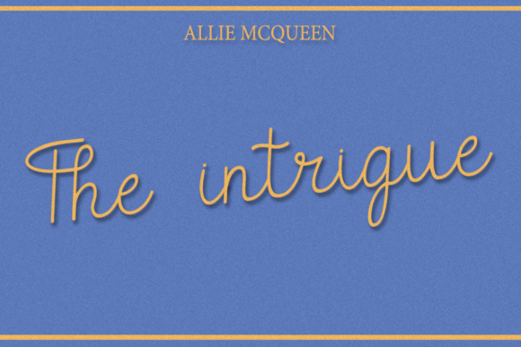 The Intrigue Font: Elegance in Every Curve