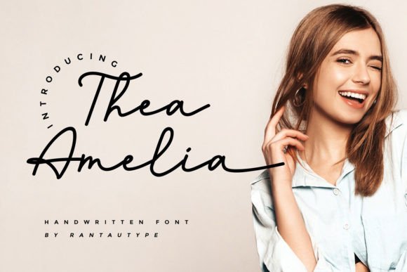 Thea Amelia Font: A Sweet Script for Your Creative Projects