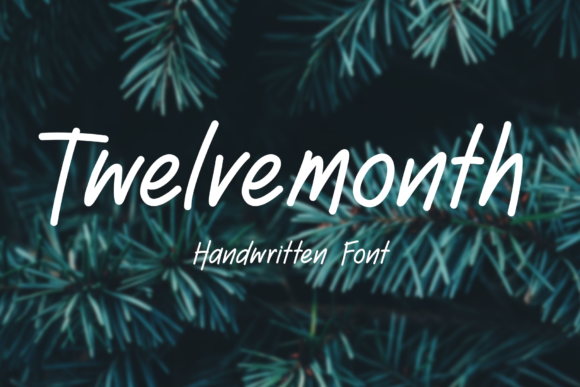 Twelve Month: A Versatile Handwritten Font for Branding Projects