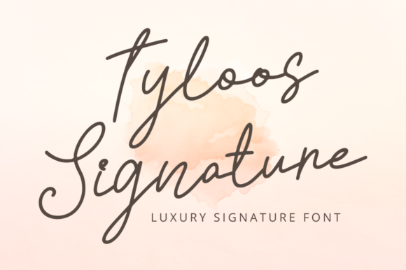 Tyloos Signature: A Handwritten Font for Timeless Craft Projects