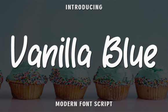 Vanilla Blue: A Handwritten Font for Editorial Elegance