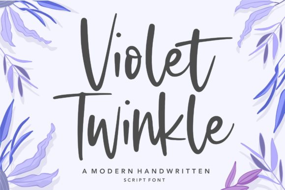 Violet Twinkle: A Handwritten Typeface for Memorable Campaigns