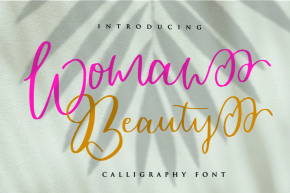 Woman Beauty: A Romantic Handwritten Typeface for Editorial Design